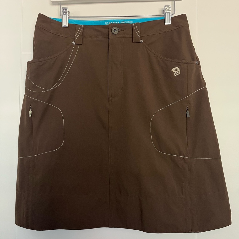 Mountain Hardwear Brown A-Line Cargo Skirt
